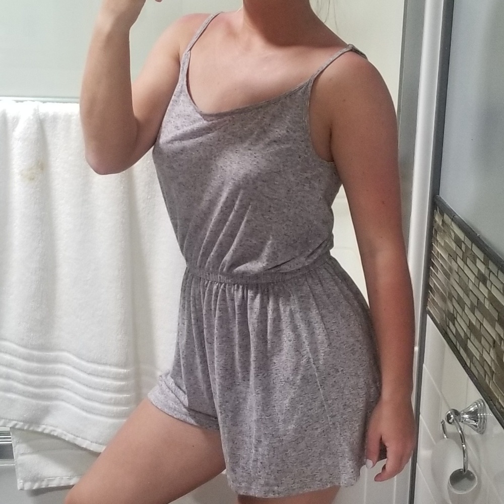 Grey beachy romper